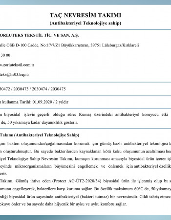 Taç Basic Çift Kişilik Antibakteriyel Nevresim Takımı Sarı